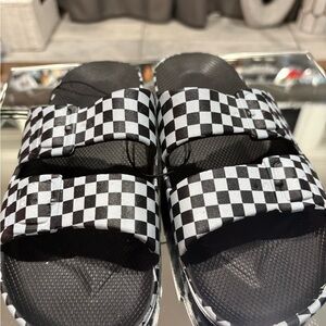 Mudd Kids Checkered Slide Sandals